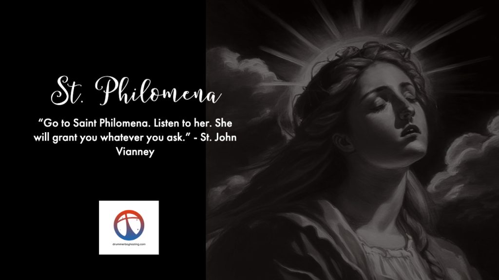 St. Philomena, Catholic saint of the month of August 2023   St