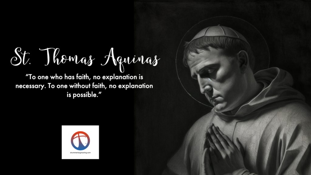 St. Thomas Aquinas - Catholic Saint of the Month June, 2023.   St